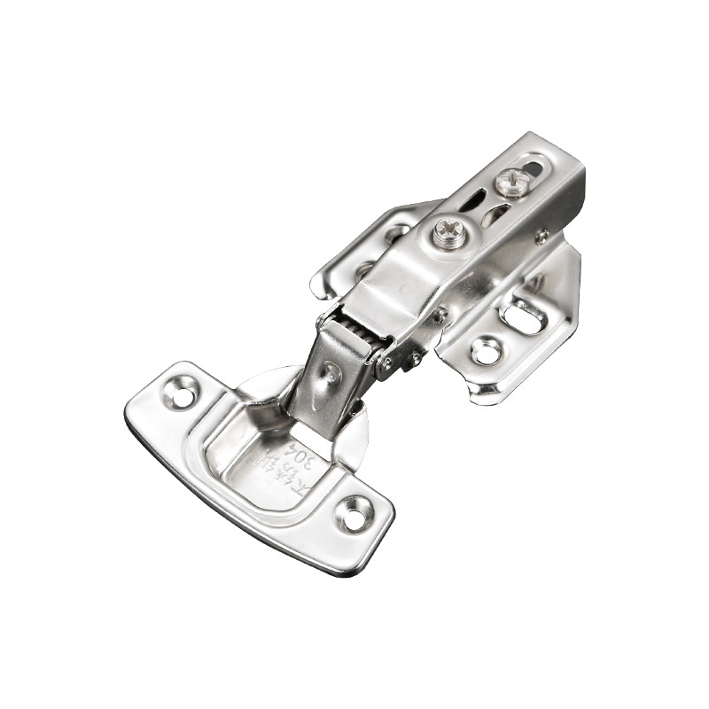 Γυαλισμένος μεντεσές από ανοξείδωτο χάλυβα για πόρτες ντουλάπας με αμορτισέρ, 304