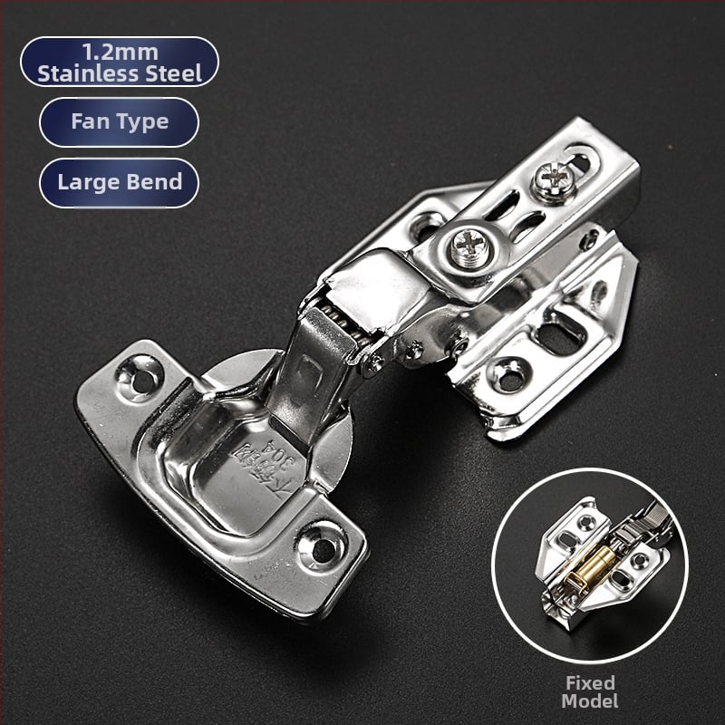 Γυαλισμένος μεντεσές από ανοξείδωτο χάλυβα για πόρτες ντουλάπας με αμορτισέρ, 304