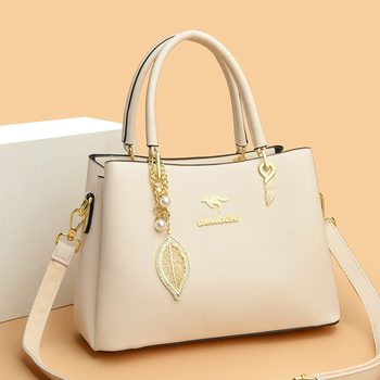 Γυναικεία PU messenger τσάντα, αστικός μινιμαλισμός, οριζόντια τετράγωνη μορφή, κλείσιμο με φερμουάρ, εσωτερικές θήκες: θήκη με φερμουάρ, θήκη για κινητό