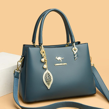 Γυναικεία PU messenger τσάντα, αστικός μινιμαλισμός, οριζόντια τετράγωνη μορφή, κλείσιμο με φερμουάρ, εσωτερικές θήκες: θήκη με φερμουάρ, θήκη για κινητό