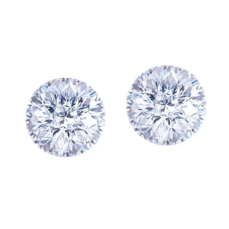 Moissanite λίθος – στρογγυλός, Imperial Κόψη, VVS Διαύγεια, τεχνητή προέλευση