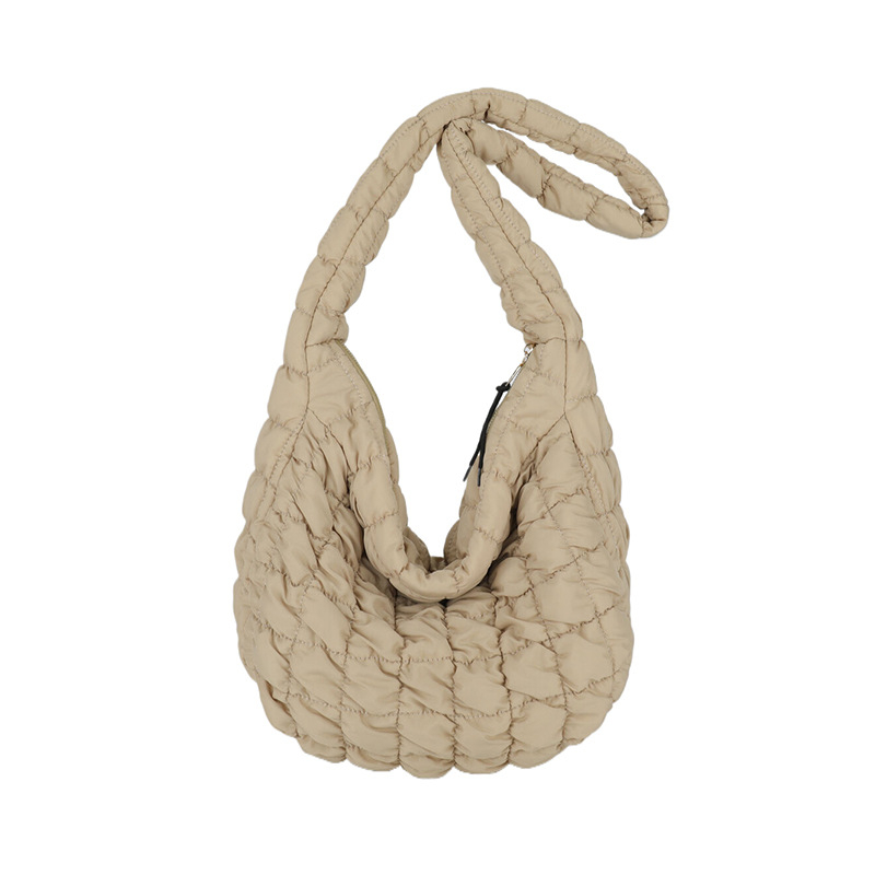 Nylon Tote torba sa zatvaračem, uspravni kvadratni oblik, jedna naramenica, unutarnja džep za telefon, proljetna sezona 2024