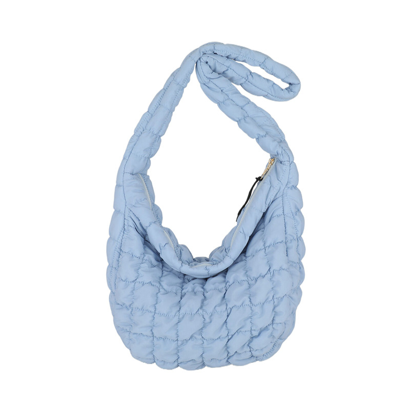 Nylon Tote torba sa zatvaračem, uspravni kvadratni oblik, jedna naramenica, unutarnja džep za telefon, proljetna sezona 2024