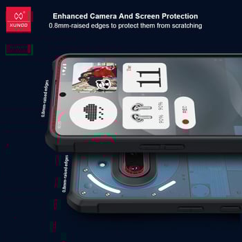 Carcasă pentru Nothing Phone 3A/3A Pro — antișoc, disipare termică, rezistență la uzură, decupaje precise pentru lentile, TPU+PC