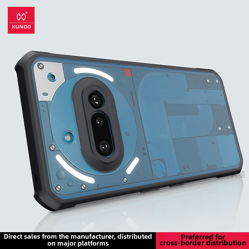 Obal na Nothing Phone 3A/3A Pro — proti pádu, odvádzanie tepla, odolný voči opotrebeniu, presné výrezy pre šošovky, TPU+PC materiál