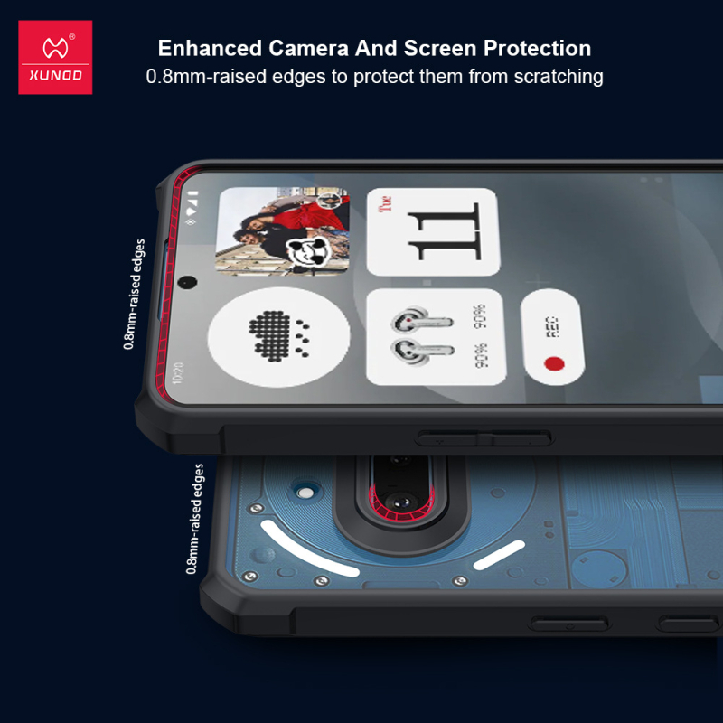 Carcasă pentru Nothing Phone 3A/3A Pro — antișoc, disipare termică, rezistență la uzură, decupaje precise pentru lentile, TPU+PC