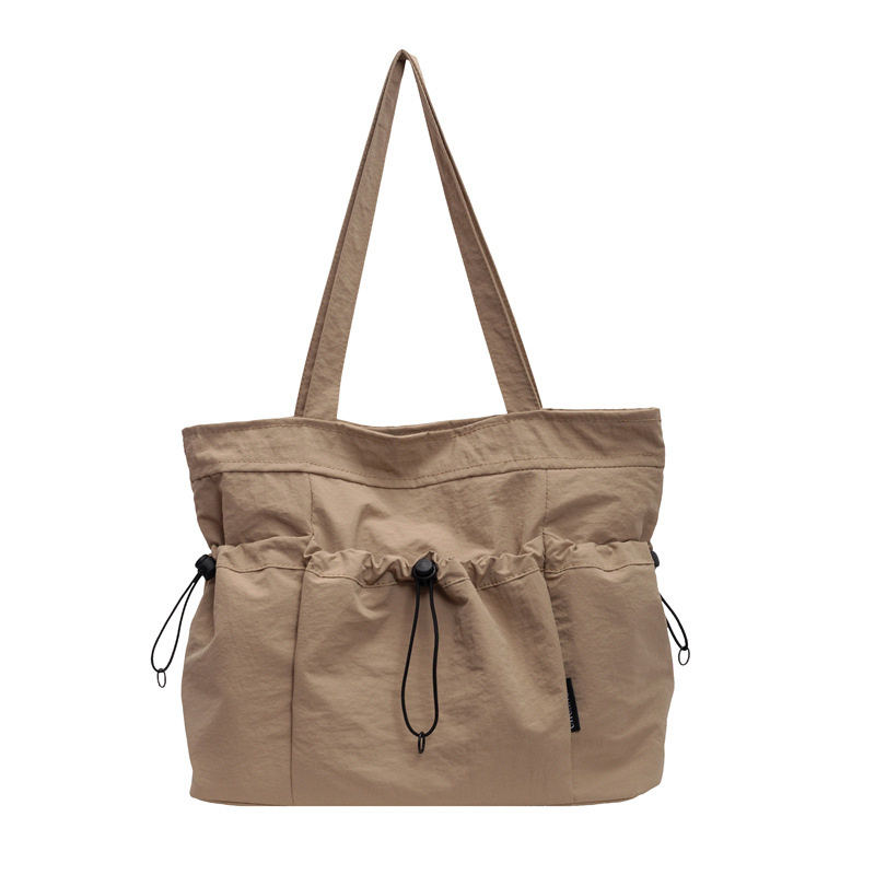 Ženska Tote torba s crossbody remenom, gradski minimalisticki stil, platno, zatvarač, poliester podstava, Jinmao