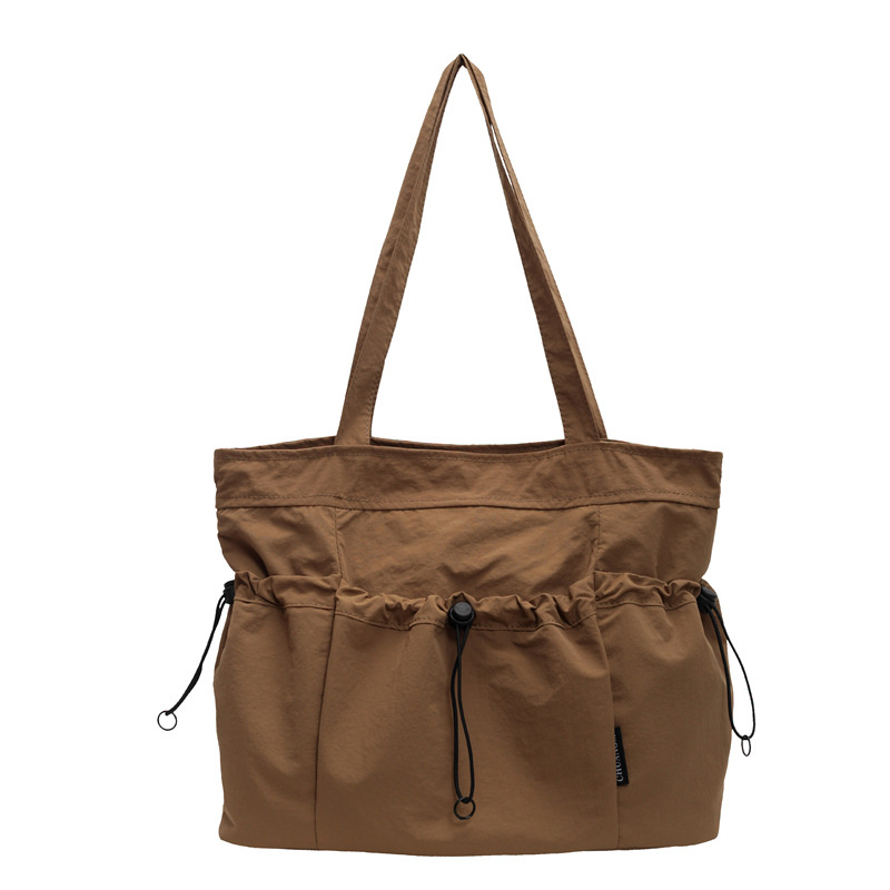 Ženska Tote torba s crossbody remenom, gradski minimalisticki stil, platno, zatvarač, poliester podstava, Jinmao