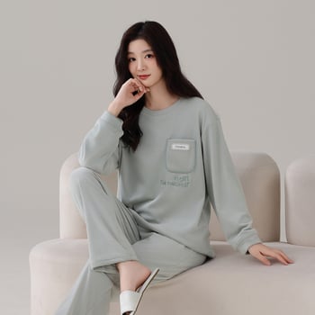 Pidžama set Island Velvet s kapuljom, ekstra debeli 301-350 g/m2, okrugli ovratnik