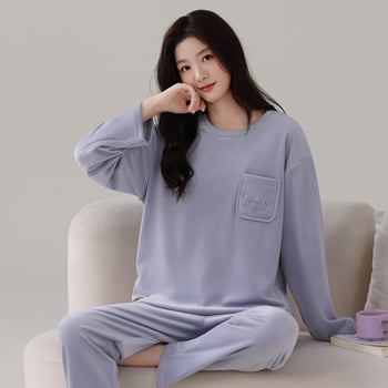 Pidžama set Island Velvet s kapuljom, ekstra debeli 301-350 g/m2, okrugli ovratnik