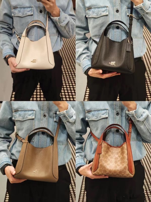 Hadley Hobo21 bucket torba od prave kože, vertikalni kvadratni oblik, magnetska zatvarač, unutarnja džep za mobitel, gradski stil