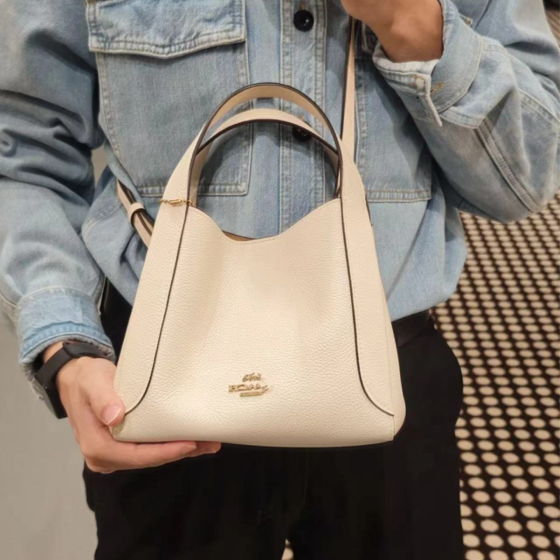 Hadley Hobo21 bucket torba od prave kože, vertikalni kvadratni oblik, magnetska zatvarač, unutarnja džep za mobitel, gradski stil