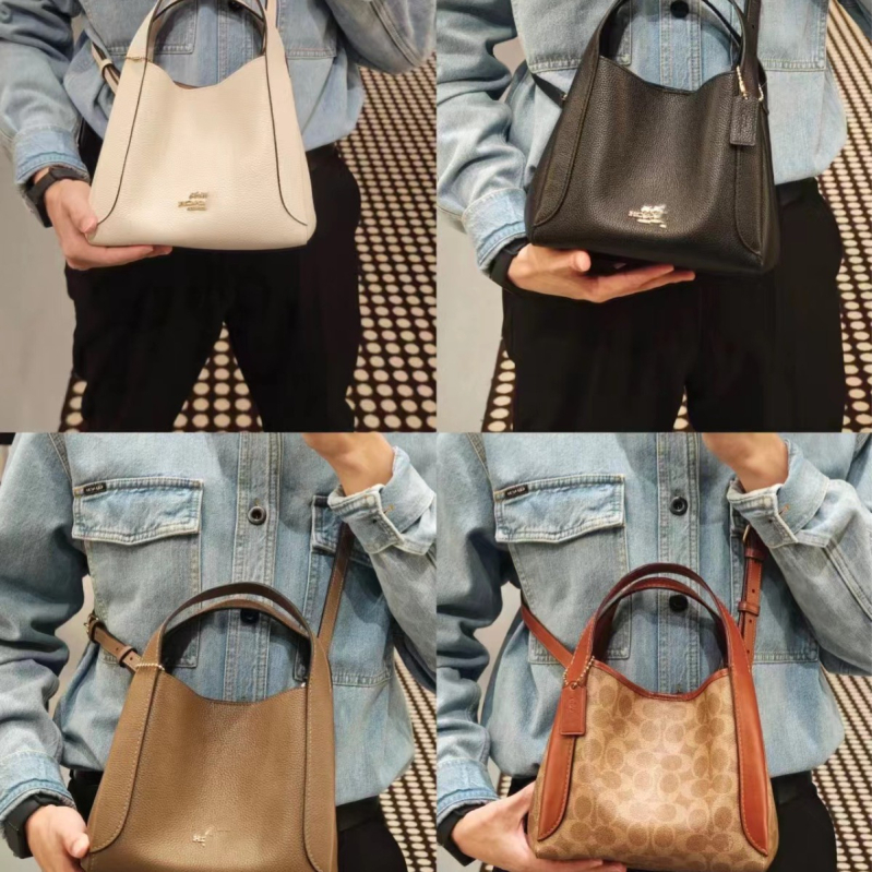 Hadley Hobo21 bucket torba od prave kože, vertikalni kvadratni oblik, magnetska zatvarač, unutarnja džep za mobitel, gradski stil