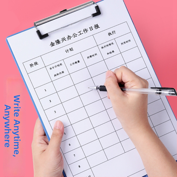 Vastag A4-es dokumentum mappa klipekkel – asztali írásra és kottaíráshoz ideális (modell C1085, PP anyag, üzleti ajándéknak)