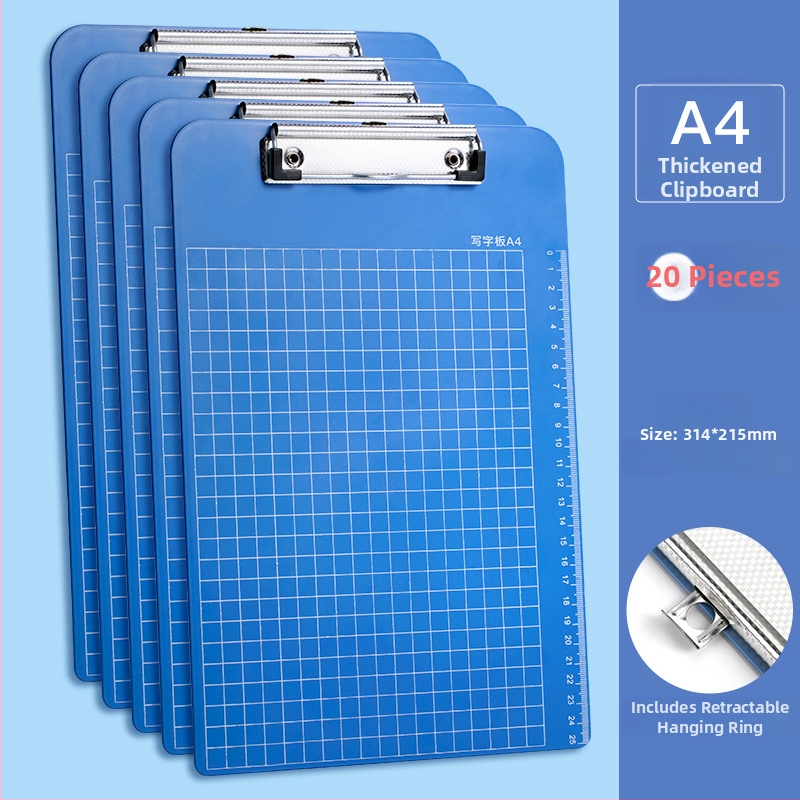 Vastag A4-es dokumentum mappa klipekkel – asztali írásra és kottaíráshoz ideális (modell C1085, PP anyag, üzleti ajándéknak)