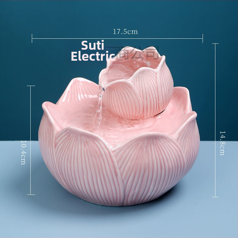 Κεραμικός αυτόματος φοντάν ποτίσματος για γάτες με κυκλοφορούν νερό, USB τροφοδοσία, μη αποσπώμενο