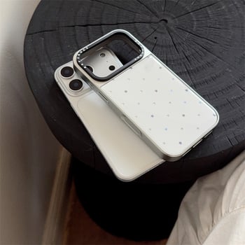 Kućište za telefon – akril, elektroplatinirano, otporno na padove, prilagodljivo, za iPhone 13/14/15/16/17 Pro/Max