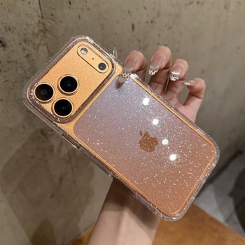 Husa pentru iPhone 17 Pro Max — PC transparent, textură gravată, protecție anti-cadere, stil INS