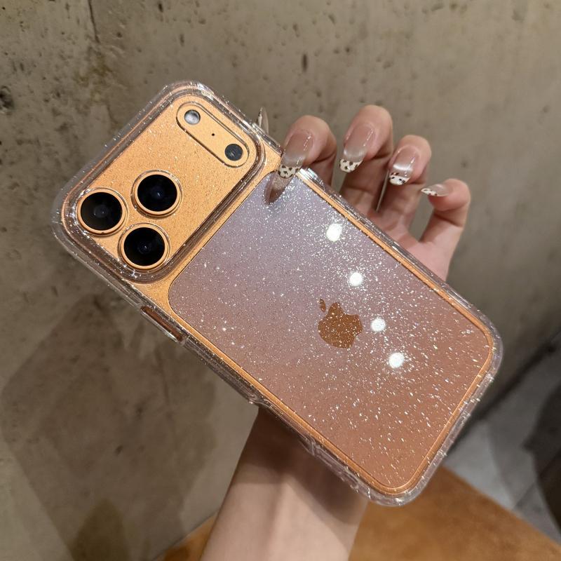 Husa pentru iPhone 17 Pro Max — PC transparent, textură gravată, protecție anti-cadere, stil INS