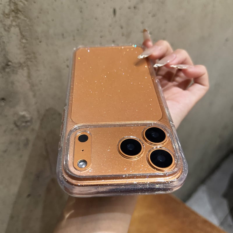 Husa pentru iPhone 17 Pro Max — PC transparent, textură gravată, protecție anti-cadere, stil INS