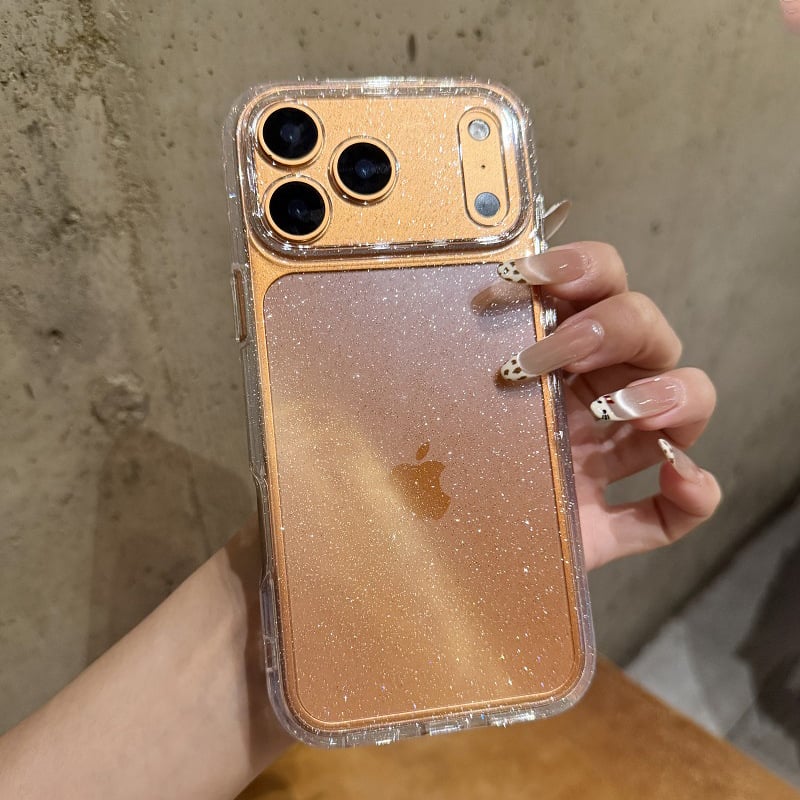Husa pentru iPhone 17 Pro Max — PC transparent, textură gravată, protecție anti-cadere, stil INS