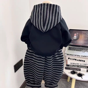 Dvostruki dječji set za jesen – unisex, korejski stil dukserica, poliestern