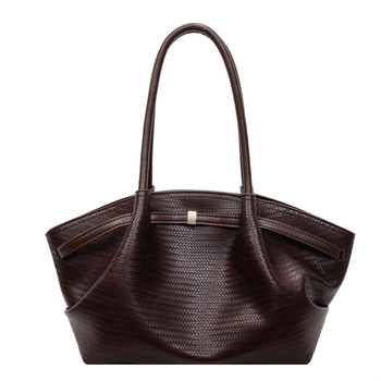 Γυναικεία τσάντα ώμου από PU με οριζόντιο τετράγωνο σχήμα, μαγνητικό κλείσιμο και τσέπη με φερμουάρ