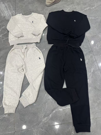 Σετ δύο τεμαχίων με μακριά μανίκια, unisex, πουλόβερ, μοτίβο πουά, πολυεστερικό ύφασμα, φθινόπωρο 2025