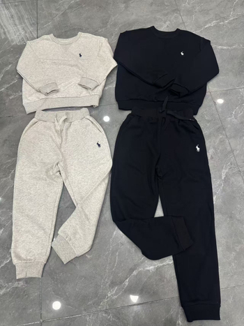 Σετ δύο τεμαχίων με μακριά μανίκια, unisex, πουλόβερ, μοτίβο πουά, πολυεστερικό ύφασμα, φθινόπωρο 2025