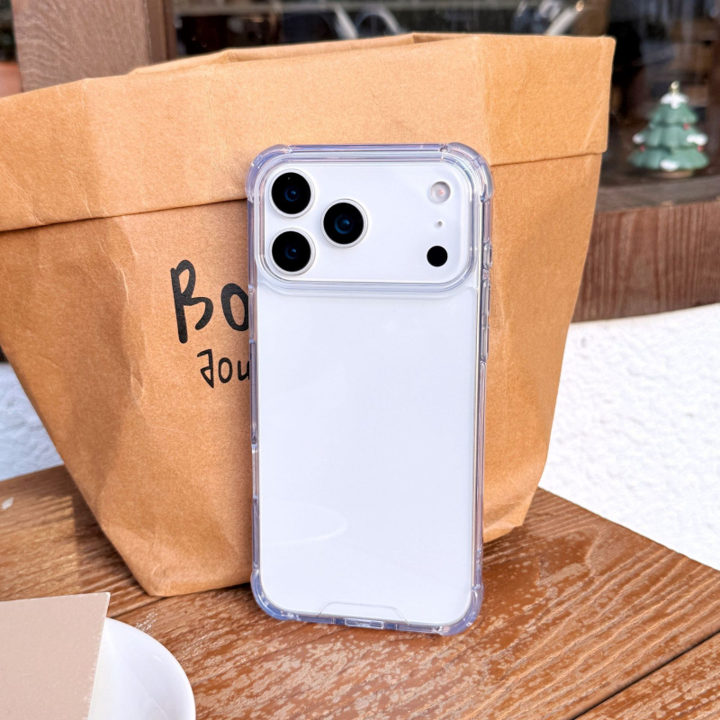 Prozirno PC kućište za iPhone 11–15 Pro/Pro Max — otporno na udarce, sprječava žutilo, minimalistički stil, model SJS-3399