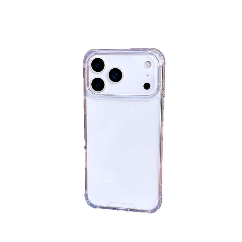 Prozirno PC kućište za iPhone 11–15 Pro/Pro Max — otporno na udarce, sprječava žutilo, minimalistički stil, model SJS-3399