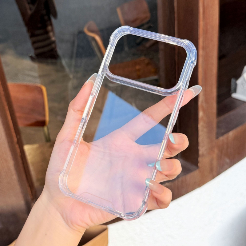 Prozirno PC kućište za iPhone 11–15 Pro/Pro Max — otporno na udarce, sprječava žutilo, minimalistički stil, model SJS-3399