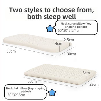 Детска възглавница от естествен латекс — покривка от 100% памук, форма извънземна, съдържание на латекс 90% или повече