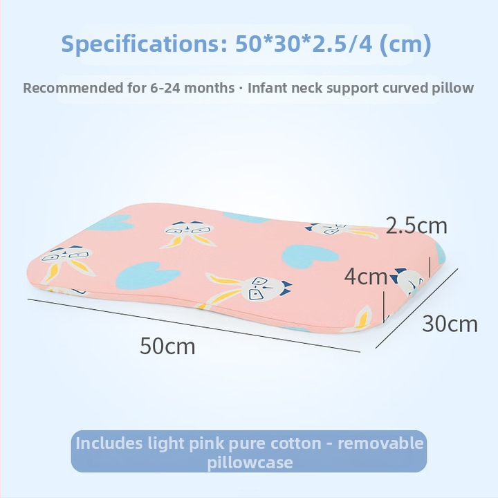 Детска възглавница от естествен латекс — покривка от 100% памук, форма извънземна, съдържание на латекс 90% или повече