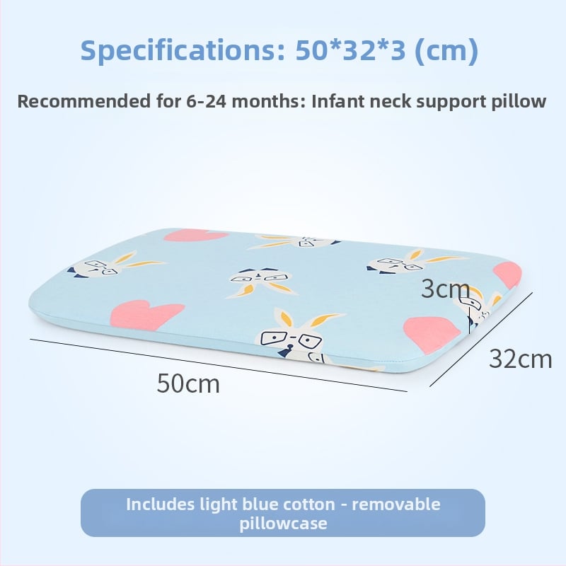 Детска възглавница от естествен латекс — покривка от 100% памук, форма извънземна, съдържание на латекс 90% или повече