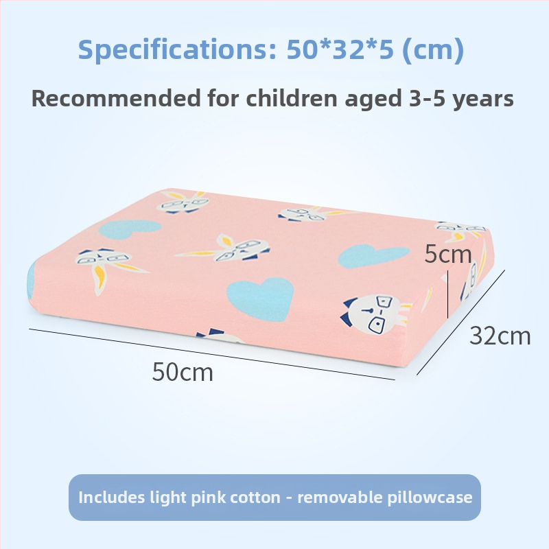 Детска възглавница от естествен латекс — покривка от 100% памук, форма извънземна, съдържание на латекс 90% или повече