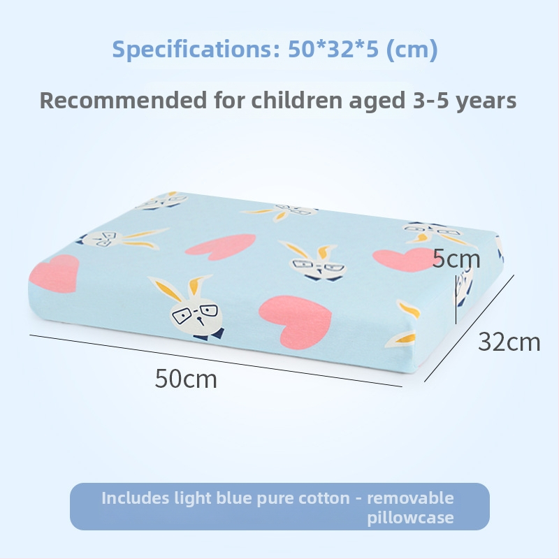 Детска възглавница от естествен латекс — покривка от 100% памук, форма извънземна, съдържание на латекс 90% или повече