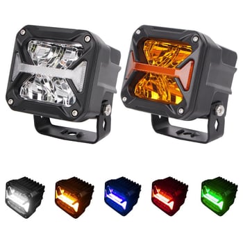 LED off-road jármű spotlámpa, 40W, 12-80V, 8000 lm, 4000-6500K, élettartam 50000 h