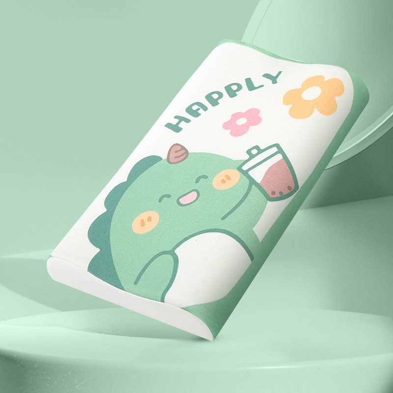 Детска латексова възглавница Kadoubei — естествен латекс, съдържание латекс повече от 90%, ядро: 100% памук, форма: правоъгълник