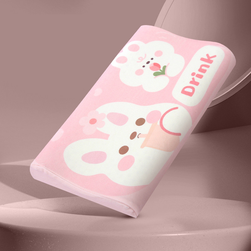 Детска латексова възглавница Kadoubei — естествен латекс, съдържание латекс повече от 90%, ядро: 100% памук, форма: правоъгълник