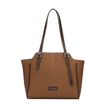 Torba Tote od PU materijala, urban minimalističkog stila, pravokutnog oblika, zatvarač, unutarnji džep za telefon, poliester podstava