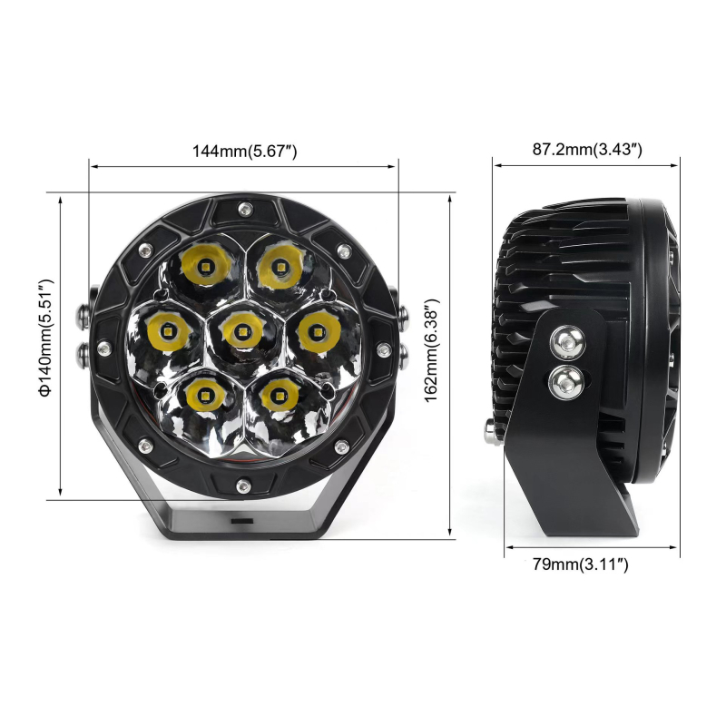 Laser spot za off-road vozilo – LED + laser, 220W, 12V, IP68, 22800 lm