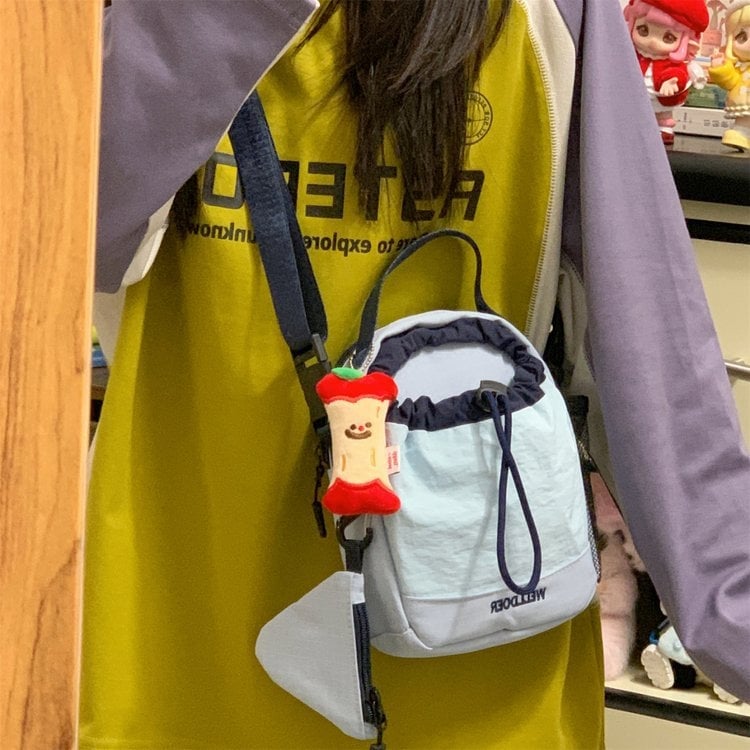 Lagana vanjska crossbody torba, vodootporna, s zatvaračem, džep za telefon i džep za bocu, unisex za planinarenje