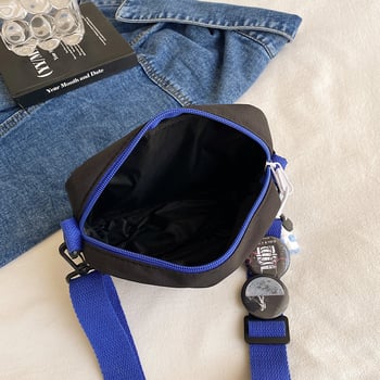 Nylon crossbody torba, ulični stil, zatvarač i džep za telefon