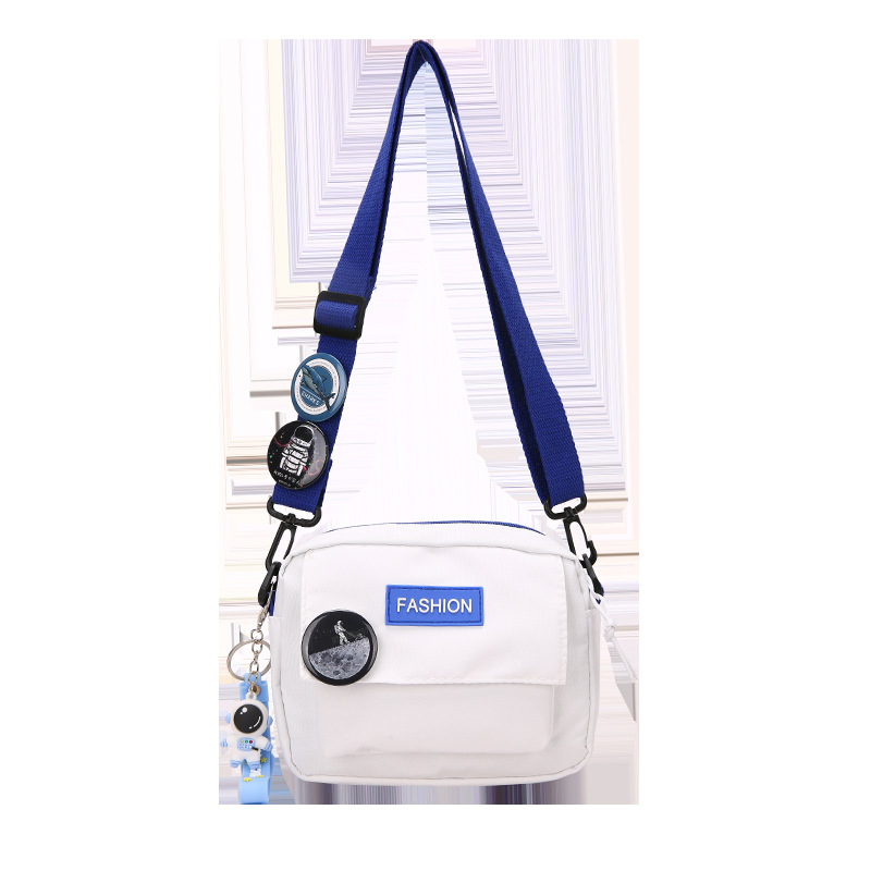 Nylon crossbody torba, ulični stil, zatvarač i džep za telefon