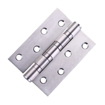 Szekrényajtó zsanér, rozsdamentes acélból, csiszolt felület, lapos nyitású modell, modern minimalista dizájn