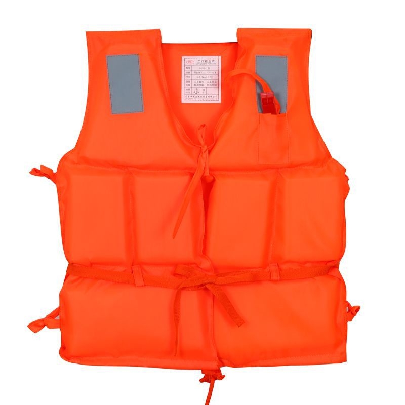 Ανδρικό επαγγελματικό φορητό γιλέκο σωτηρίας για ψάρεμα και κατάδυση, με παχύτερο Oxford ύφασμα και υψηλή πλευστότητα για βάρκες