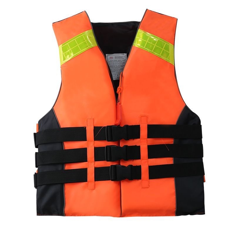 Ανδρικό επαγγελματικό φορητό γιλέκο σωτηρίας για ψάρεμα και κατάδυση, με παχύτερο Oxford ύφασμα και υψηλή πλευστότητα για βάρκες