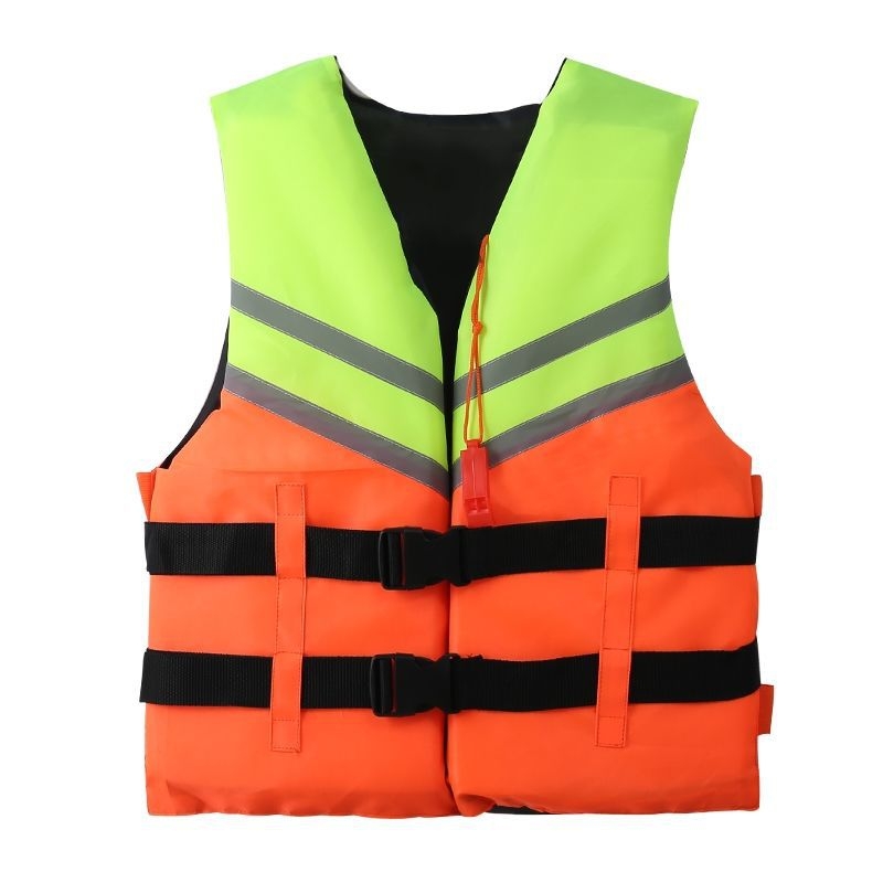 Ανδρικό επαγγελματικό φορητό γιλέκο σωτηρίας για ψάρεμα και κατάδυση, με παχύτερο Oxford ύφασμα και υψηλή πλευστότητα για βάρκες