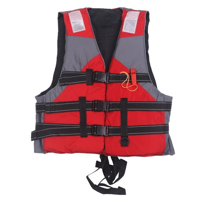 Ανδρικό επαγγελματικό φορητό γιλέκο σωτηρίας για ψάρεμα και κατάδυση, με παχύτερο Oxford ύφασμα και υψηλή πλευστότητα για βάρκες